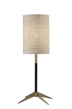 Davis Table Lamp In Antique Brass