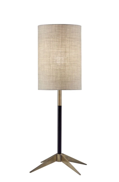 Davis Table Lamp In Antique Brass