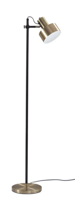 Clayton Floor Lamp In Antique Brass