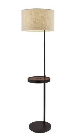 Oliver Floor Lamp In Matte Black