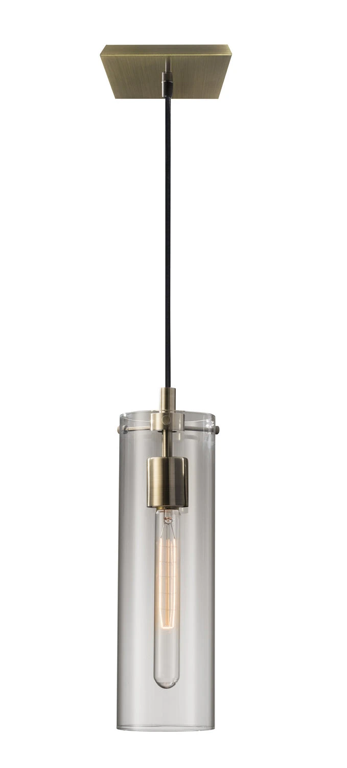 Adesso 6 Dalton Pendant In Antique Brass