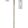 Dalton 2-Light Floor Lamp In Antique Brass 2 Dalton 2-Light Floor Lamp In Antique Brass -Adesso 981007