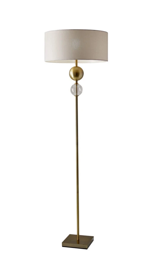 Chloe Floor Lamp In Antique Brass
