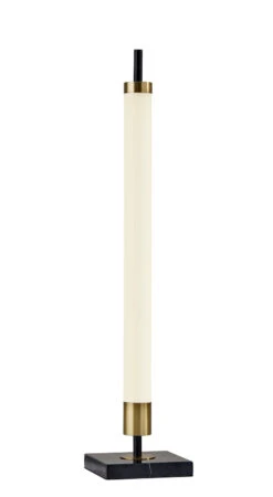 Piper LED Table Lamp In Black Marble