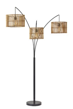 Cabana 3-Light Arc Lamp In Dark Bronze Painted