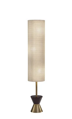 Carmen 3-Light Floor Lamp In Antique Brass