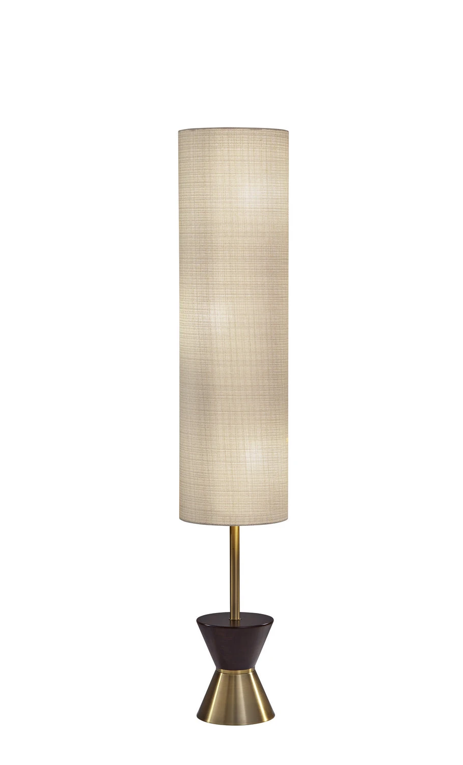 Carmen 3-Light Floor Lamp In Antique Brass 3 Carmen 3-Light Floor Lamp In Antique Brass