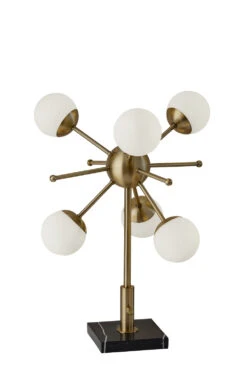 Doppler LED Table Lamp In Black Marble