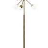 Doppler LED Floor Lamp In Black Marble -Adesso 981055