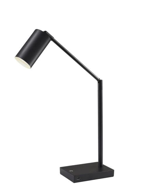 Colby LED Desk Lamp In Black Painted