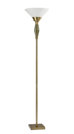 Murphy 2-Light Torchiere In Antique Brass