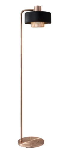 Bradbury Floor Lamp In Brushed Copper