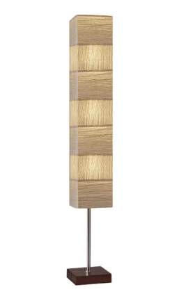 Sahara 3-Light Floorchiere In Walnut Rubberwood
