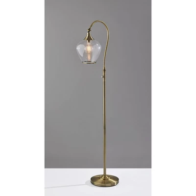 Bradford Floor Lamp (Includes Light Bulb) Antique Brass - Adesso 8 Bradford Floor Lamp (Includes Light Bulb) Antique Brass - Adesso - Image 6