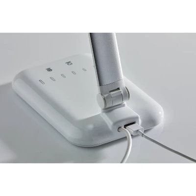 16.25" Lennox Multi-Function Desk Lamp (Includes LED Light Bulb) White - Adesso 7 16.25" Lennox Multi-Function Desk Lamp (Includes LED Light Bulb) White - Adesso - Image 5