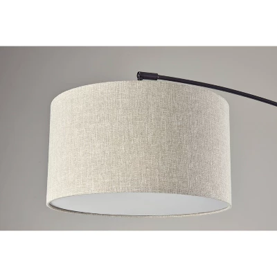 Adler Arc Floor Lamp Black - Adesso 5 Adler Arc Floor Lamp Black - Adesso - Image 3