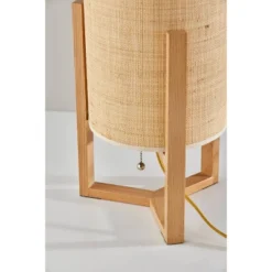 Quinn Table Lantern Natural Wood - Adesso