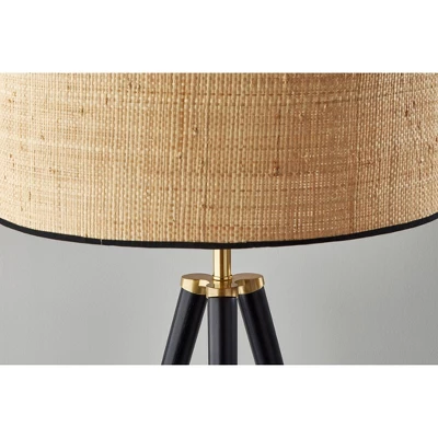 Jackson Floor Lamp Black Wood - Adesso 5 Jackson Floor Lamp Black Wood - Adesso - Image 3