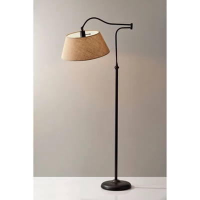 61" Rodeo Collection 3-way Floor Lamp Brown - Adesso 4 61" Rodeo Collection 3-way Floor Lamp Brown - Adesso - Image 2