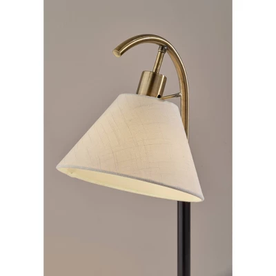 Jerome Table Lamp Black/Antique Brass - Adesso 6 Jerome Table Lamp Black/Antique Brass - Adesso - Image 4