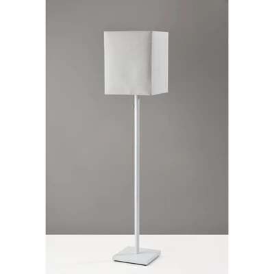 Estelle Floor Lamp Matte White - Adesso 6 Estelle Floor Lamp Matte White - Adesso - Image 4