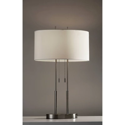 Duet Table Lamp Silver - Adesso 4 Duet Table Lamp Silver - Adesso - Image 2