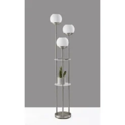 Bianca Shelf Floor Lamp Brushed Steel - Adesso 14 Bianca Shelf Floor Lamp Brushed Steel - Adesso -Adesso GUEST 0f3af745 64e0 4601 8b7e 7d4a6a0c934b
