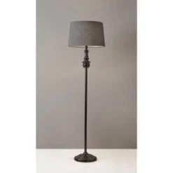 60" 3-way Charles Floor Lamp Black - Adesso 9 60" 3-way Charles Floor Lamp Black - Adesso -Adesso GUEST 11b19f1c 19ee 48e7 8571 81ecfe065caa