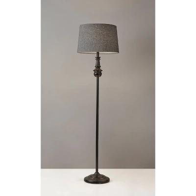 60" 3-way Charles Floor Lamp Black - Adesso 6 60" 3-way Charles Floor Lamp Black - Adesso - Image 4