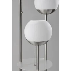 Bianca Shelf Floor Lamp Brushed Steel - Adesso 11 Bianca Shelf Floor Lamp Brushed Steel - Adesso -Adesso GUEST 129f33f1 244a 44af bf37 a6d6f6d4aca4