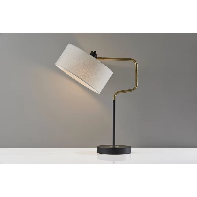 Jacob Table Lamp Black/Brass - Adesso 7 Jacob Table Lamp Black/Brass - Adesso - Image 5