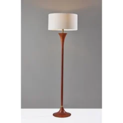 Rebecca Floor Lamp Walnut Rubberwood With Antique Brass Accent - Adesso 11 Rebecca Floor Lamp Walnut Rubberwood With Antique Brass Accent - Adesso -Adesso GUEST 1433fa34 df66 4152 9023 7eb872f7e287