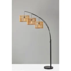 82" Cabana Collection 3-Arm Arc Lamp Black - Adesso 15 82" Cabana Collection 3-Arm Arc Lamp Black - Adesso -Adesso GUEST 152943ce d9eb 4f23 912a 9bea5d09a560