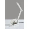 UV-C Sanitizing Table Lamp With Wireless Charging And Smart Switch White (Includes LED Light Bulb) - Adesso -Adesso GUEST 15e5f893 1f47 493e 8514 7055b368bffb