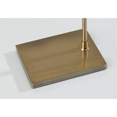 Reynolds Floor Lamp Antique Brass - Adesso 9 Reynolds Floor Lamp Antique Brass - Adesso - Image 7