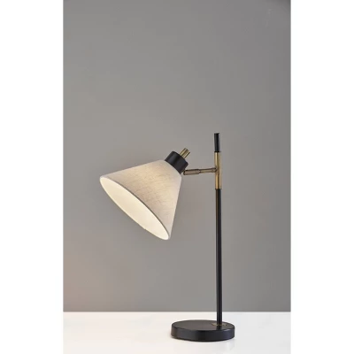 Matthew Table Lamp Black/Antique Brass - Adesso 5 Matthew Table Lamp Black/Antique Brass - Adesso - Image 3