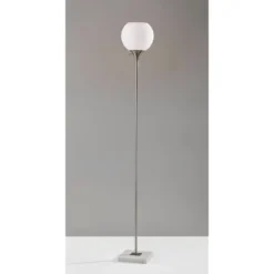 71" 3-way Fiona Torchiere Steel - Adesso