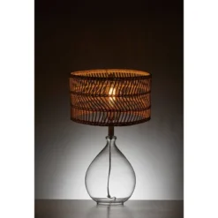 Cuba Teardrop Table Lamp (Includes Light Bulb) Clear/Natural - Adesso 7 Cuba Teardrop Table Lamp (Includes Light Bulb) Clear/Natural - Adesso -Adesso GUEST 1ace6dd7 5dc5 4ce6 b993 c74deec1454a