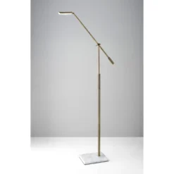 LED Vera Floor Lamp Antique Brass (Includes LED Light Bulb) - Adesso 13 LED Vera Floor Lamp Antique Brass (Includes LED Light Bulb) - Adesso -Adesso GUEST 1dd01ce2 9cef 4f23 8111 f3cd672e7517
