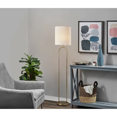 Joey Floor Lamp Antique Brass - Adesso 3 Joey Floor Lamp Antique Brass - Adesso