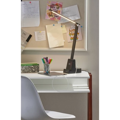 Cody LED Wireless Charging Desk Lamp With Smart Switch (Includes LED Light Bulb) Matte Black - Adesso 4 Cody LED Wireless Charging Desk Lamp With Smart Switch (Includes LED Light Bulb) Matte Black - Adesso - Image 2