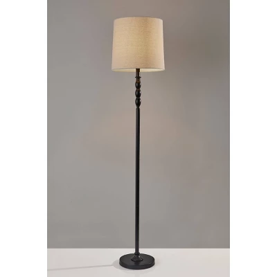 58" 3-way William Floor Lamp Black - Adesso 6 58" 3-way William Floor Lamp Black - Adesso - Image 4