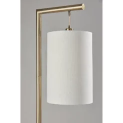 Reggie Floor Lamp Antique Brass - Adesso -Adesso GUEST 269e177e 1ebe 4158 b6a9 b2c2d5ec1579