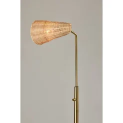 Cove Floor Lamp Antique Brass - Adesso -Adesso GUEST 26bcf21d a8db 451c 80c8 e7d53eb6caa8