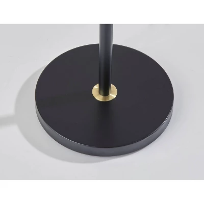 Matthew Tree Lamp Black W. Antique Brass - Adesso 7 Matthew Tree Lamp Black W. Antique Brass - Adesso - Image 5
