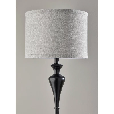 Caleb Floor Lamp Black - Adesso 3 Caleb Floor Lamp Black - Adesso
