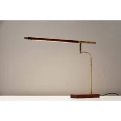 LED Barrett Desk Lamp Walnut/Brass (Includes LED Light Bulb) - Adesso 10 LED Barrett Desk Lamp Walnut/Brass (Includes LED Light Bulb) - Adesso -Adesso GUEST 2c738c8e 0a77 4b05 92f9 4a5e6649af80