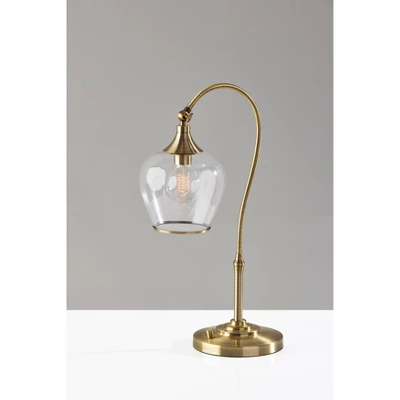 Bradford Desk Lamp (Includes Light Bulb) Antique Brass - Adesso 11 Bradford Desk Lamp (Includes Light Bulb) Antique Brass - Adesso - Image 9