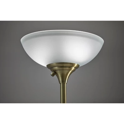 71" Bergen Collection Torchiere Black - Adesso 9 71" Bergen Collection Torchiere Black - Adesso - Image 7