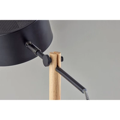 Dylan Floor Lamp Natural Wood/Black - Adesso 8 Dylan Floor Lamp Natural Wood/Black - Adesso - Image 6